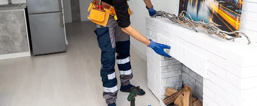 Outdoor Fireplace Restoration in Quispamsis, New Brunswick