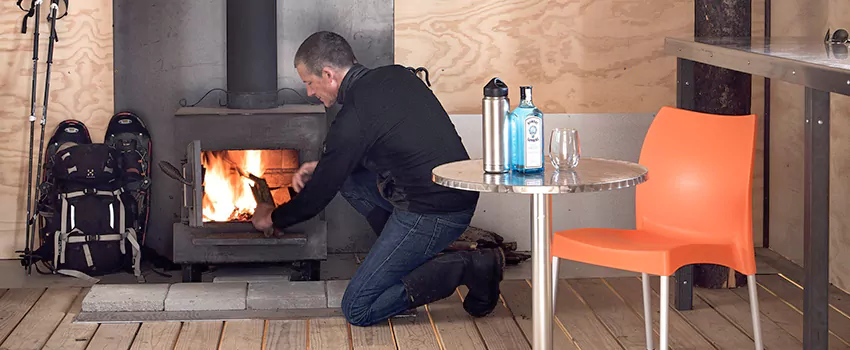 Open Hearth Wood Fireplace Installation in Quispamsis, NB