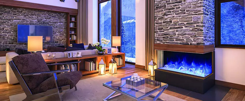 Dynamic Flame Color Fireplace Installation in Quispamsis, NB